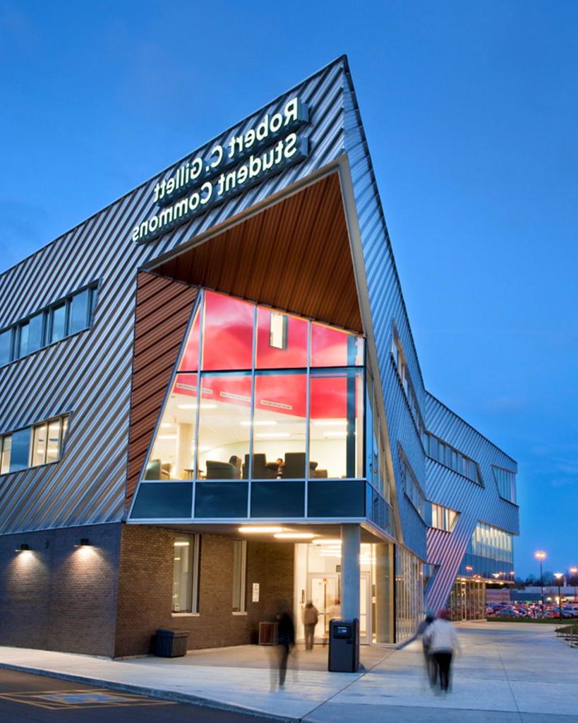 Exterior of Robert C. Gillett Student Commons at Algonquin College